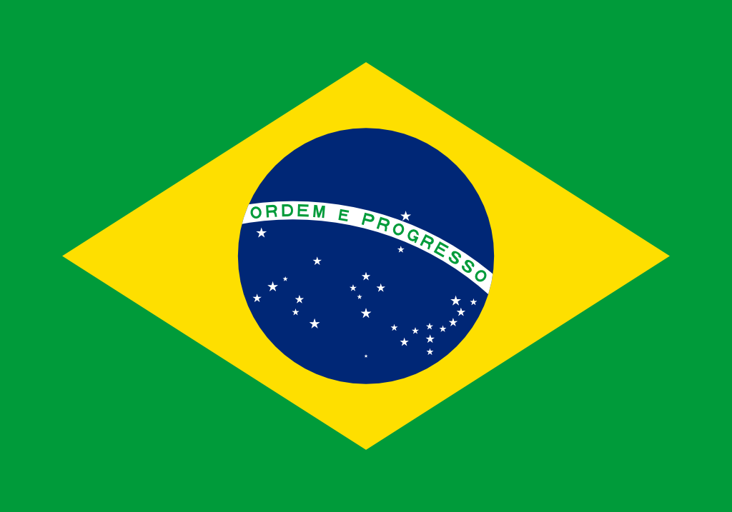 Bild der Staatsflagge Brasilien - mit einer Auflösung von 1024x717 - Südamerika