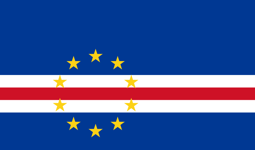 Bild der Staatsflagge Cape Verde - mit einer Auflösung von 1024x602 - Afrika