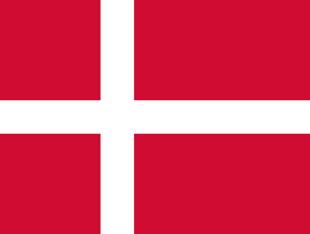 Bild der Staatsflagge Dänemark - mit einer Auflösung von 1024x775 - Europa