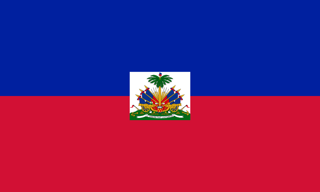 Bild der Staatsflagge Haiti - mit einer Auflösung von 1024x614 - Mittelamerika