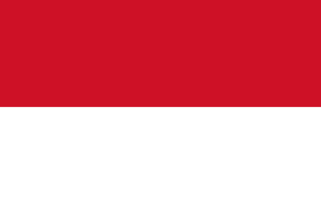 Bild der Staatsflagge Indonesien - mit einer Auflösung von 1024x683 - Ostasien