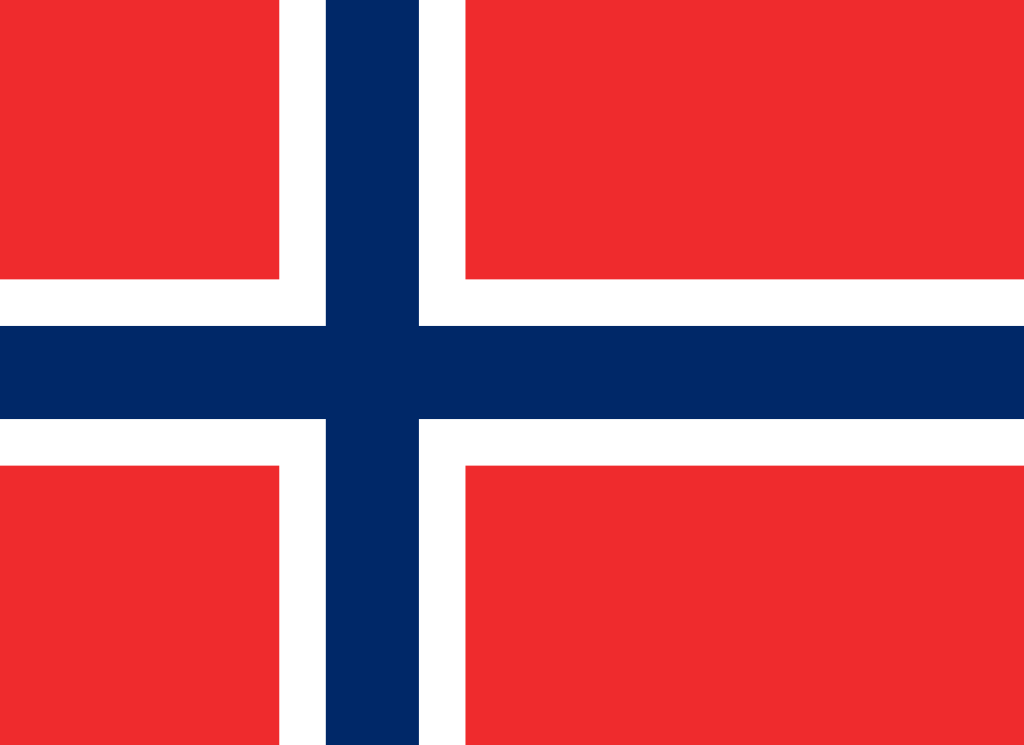 Bild der Staatsflagge Norwegen - mit einer Auflösung von 1024x745 - Europa