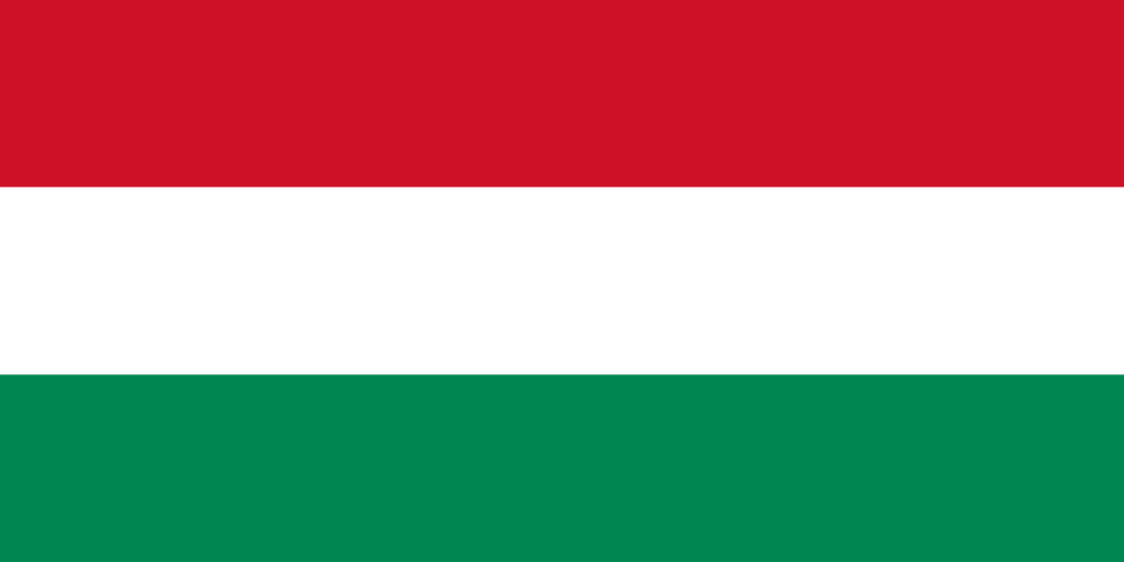 Bild der Staatsflagge Ungarn - mit einer Auflösung von 1024x512 - Europa