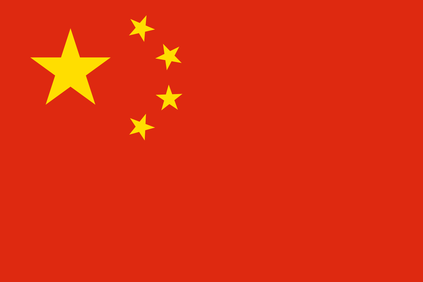 Bild der Staatsflagge China - mit einer Auflösung von 1600x1067 - Ostasien
