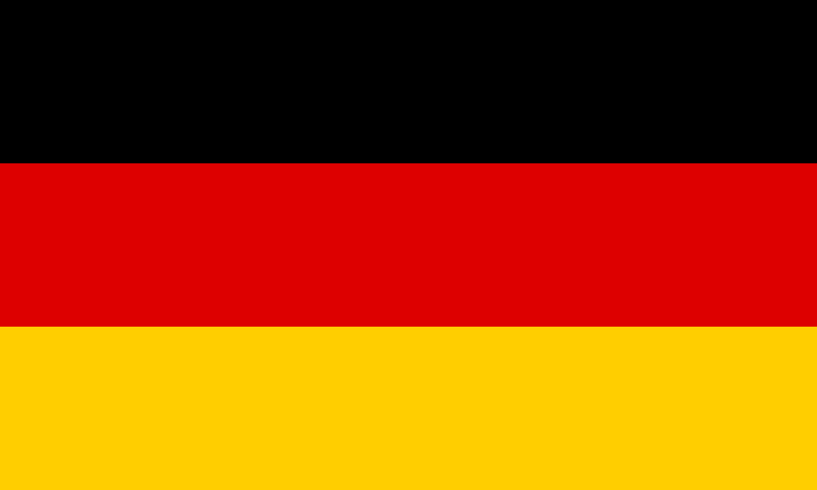 Bild der Staatsflagge Deutschland - mit einer Auflösung von 1600x960 - Europa