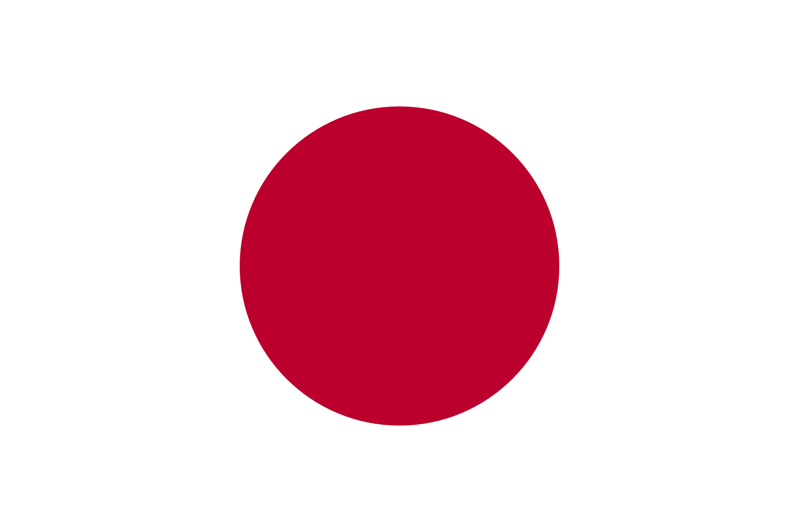 Bild der Staatsflagge Japan - mit einer Auflösung von 1600x1067 - Ostasien