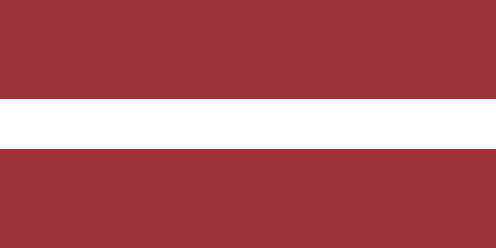Bild der Staatsflagge Lettland - mit einer Auflösung von 1600x800 - Europa
