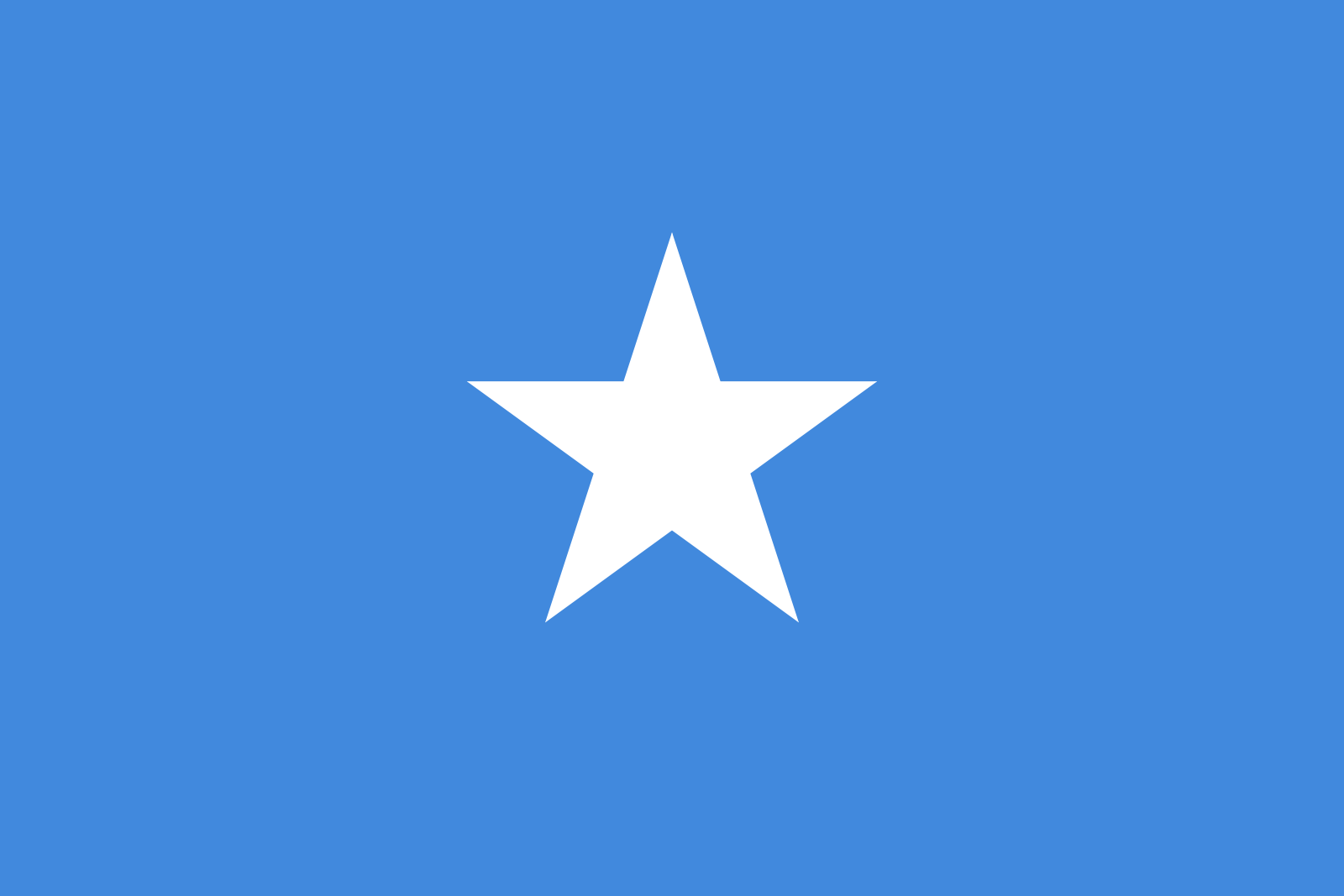 Bild der Staatsflagge Somalia - mit einer Auflösung von 1600x1067 - Afrika