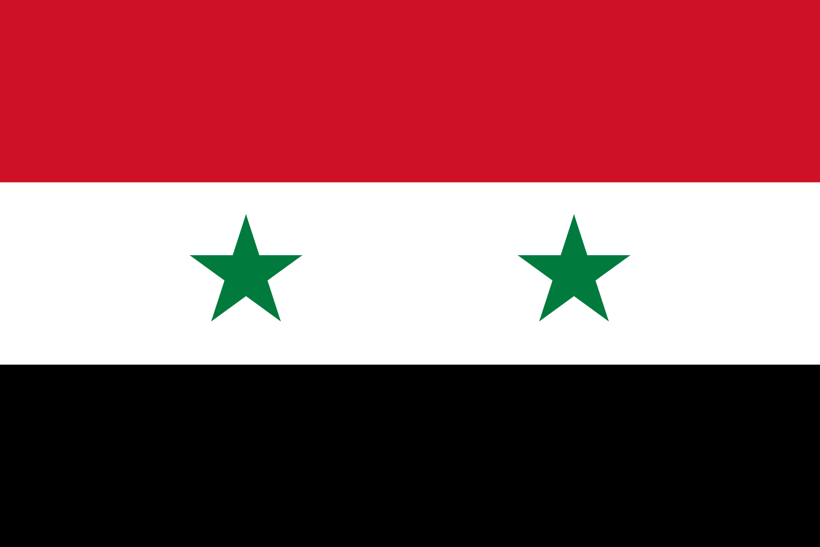 Bild der Staatsflagge Syrien - mit einer Auflösung von 1600x1067 - Naher Osten