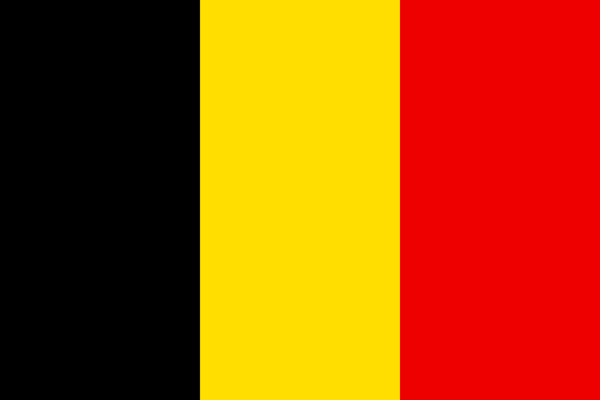 Bild der Staatsflagge Belgien - mit einer Auflösung von 2040x1360 - Europa
