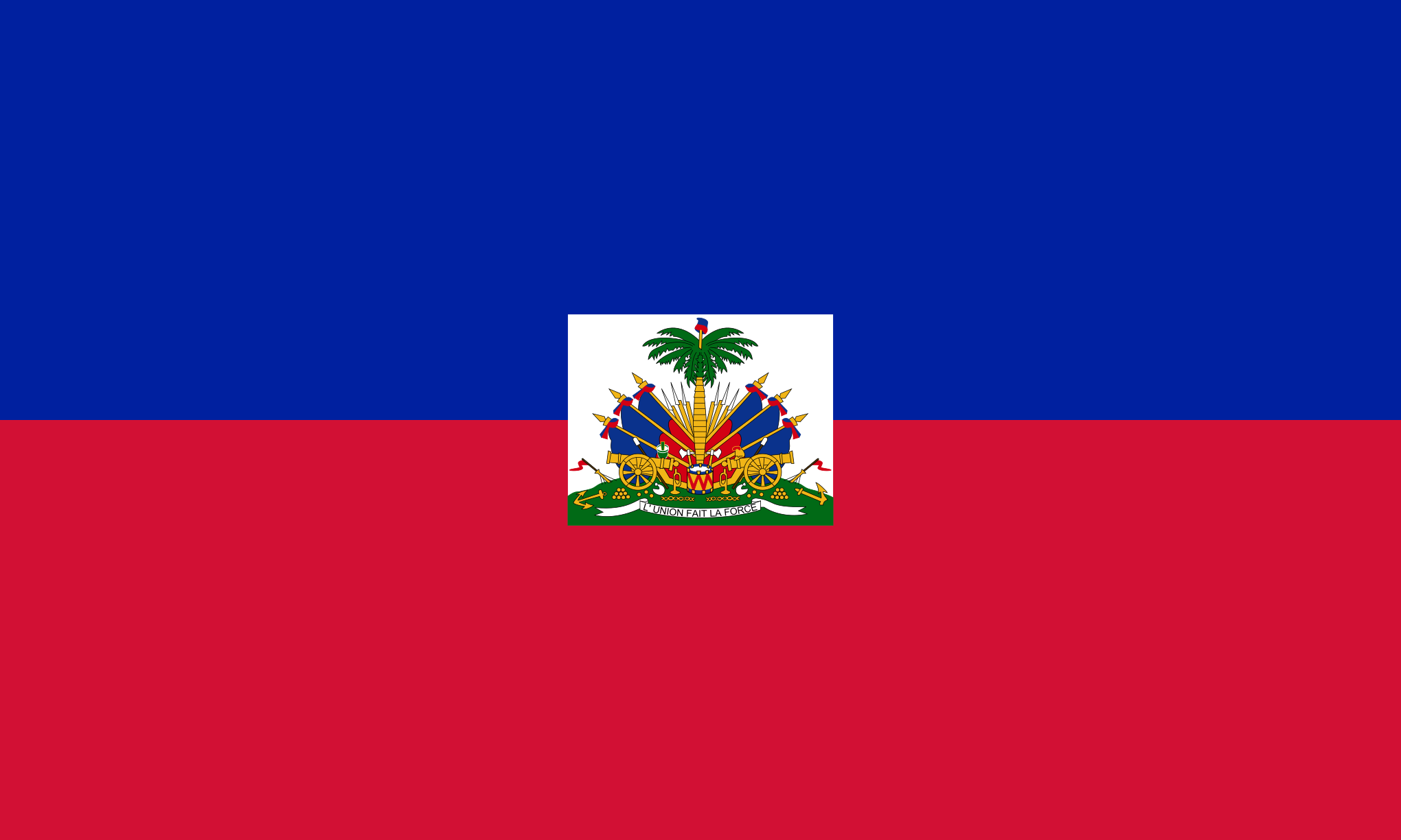 Bild der Staatsflagge Haiti - mit einer Auflösung von 2040x1224 - Mittelamerika