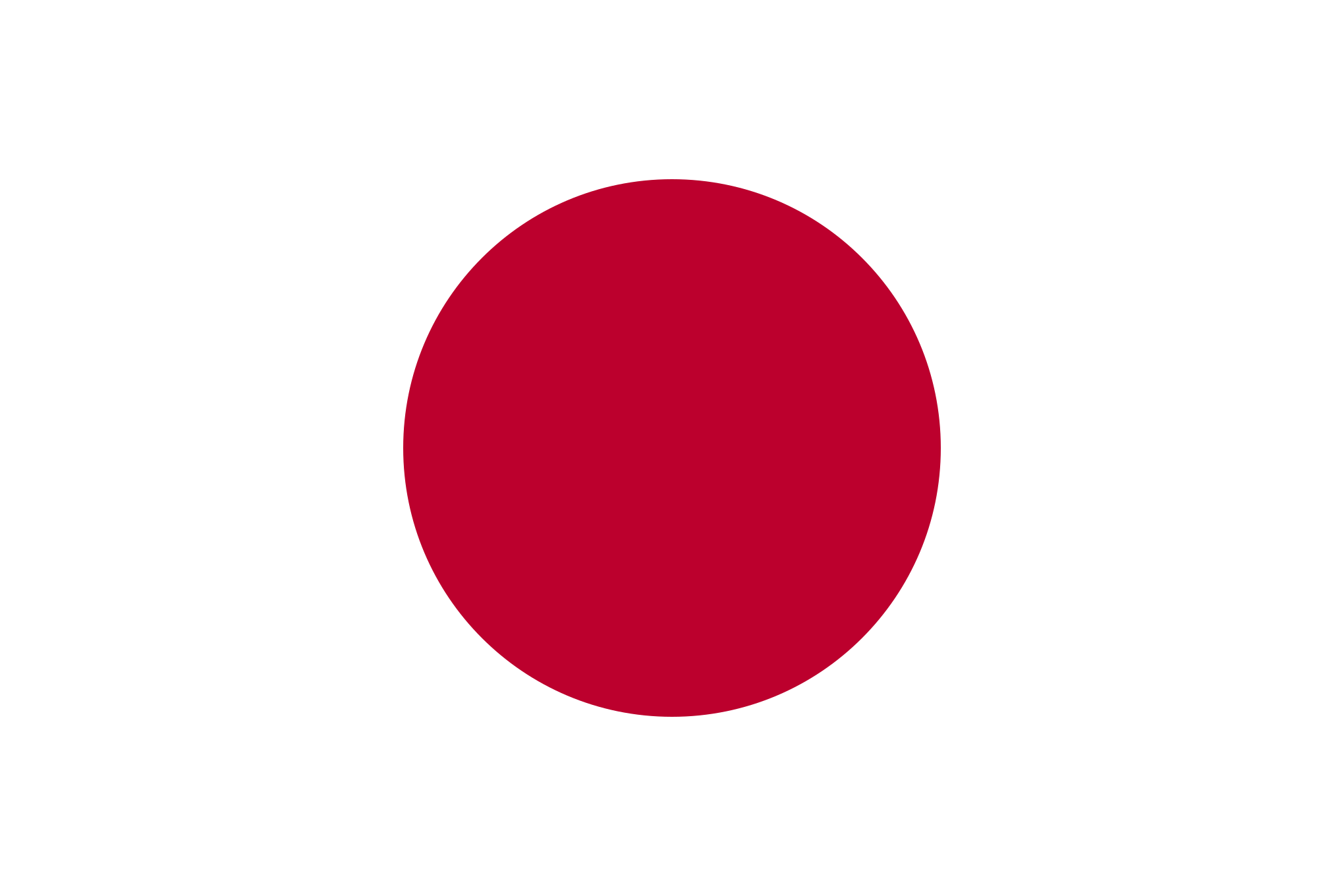 Bild der Staatsflagge Japan - mit einer Auflösung von 2040x1360 - Ostasien