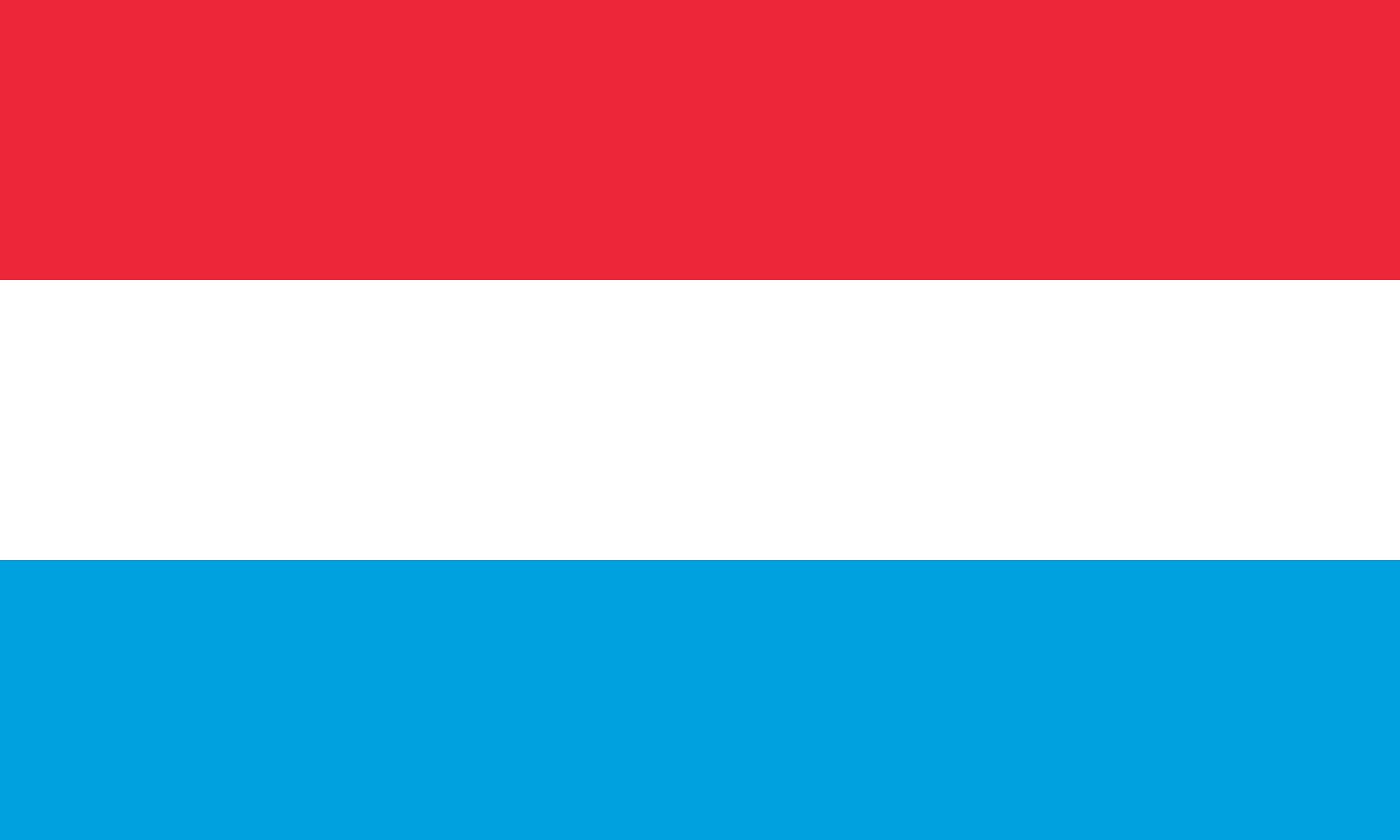 Bild der Staatsflagge Luxemburg - mit einer Auflösung von 2040x1224 - Europa