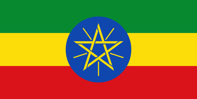 Flagge von Äthiopien, Länderflaggen, Nationalflaggen, flagge, fahnen, Äthiopien