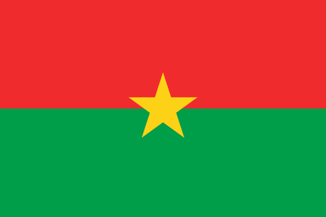Flagge von Burkina Faso, Länderflaggen, Nationalflaggen, flagge, fahnen, Burkina Faso