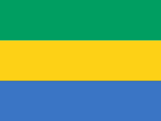 Flagge von Gabun, Länderflaggen, Nationalflaggen, flagge, fahnen, Gabon