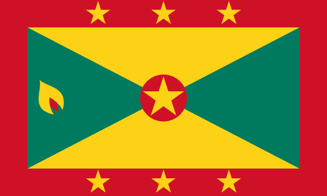 Flagge von Grenada, Länderflaggen, Nationalflaggen, flagge, fahnen, Grenada