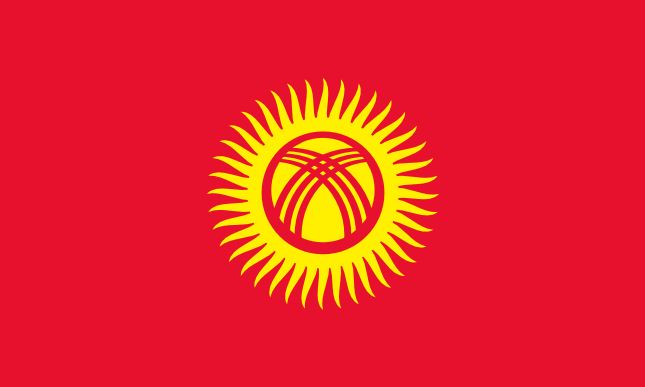 Flagge von Kirgisistan, Länderflaggen, Nationalflaggen, flagge, fahnen, Kirgistan