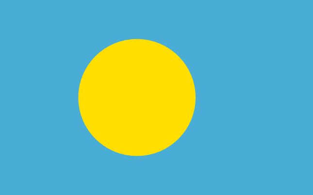 Flagge von Palau, Länderflaggen, Nationalflaggen, flagge, fahnen, Palau