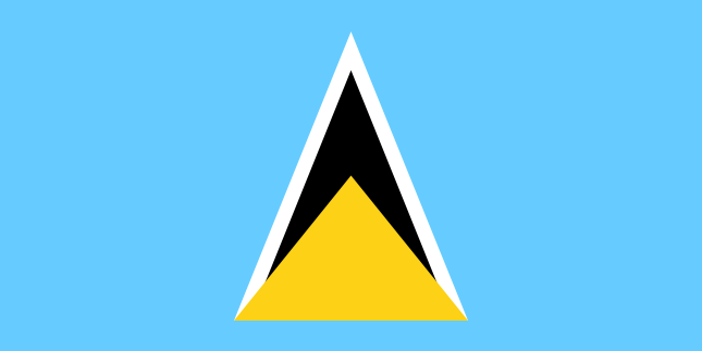 Flagge von Saint Lucia, Länderflaggen, Nationalflaggen, flagge, fahnen, Saint Lucia