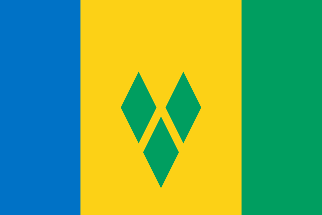 Flagge von Saint Vincent und die Grenadinen, Länderflaggen, Nationalflaggen, flagge, fahnen, Saint Vincent und die Grenadinen